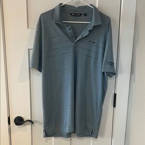 TravisMathew Talking Stick Golf Club Polo Shirt XXL Gray